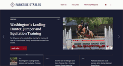 Desktop Screenshot of parksidestables.com